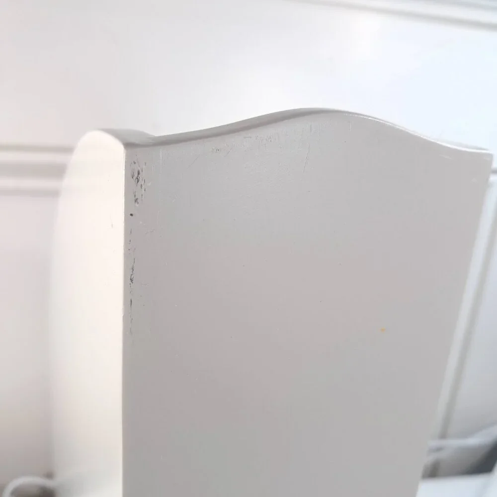 Rubbermaid Ikon wood‎ Magazine file organizer cream white storage Home Office
